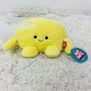 NWT BUM BUMZ bubba Yellow Plush Toy with Smiley Face